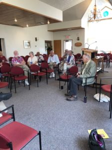 Dave, speaking on Violence and the Value of Human Life” at the Unitarian Universalist Fellowship of Door County (Wisconsin) on August 26, 2018